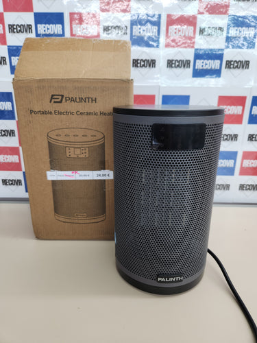 Calefactor Cerámico Silencioso Bajo Consumo, Temporizador de 8H, Modo Eco y Ventilador, Calentador Cerámico PTC de 1500W Rápido y Seguro para Oficina Dormitorio CasaPALINTH